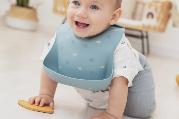 Silicone Bib | Origami Boats