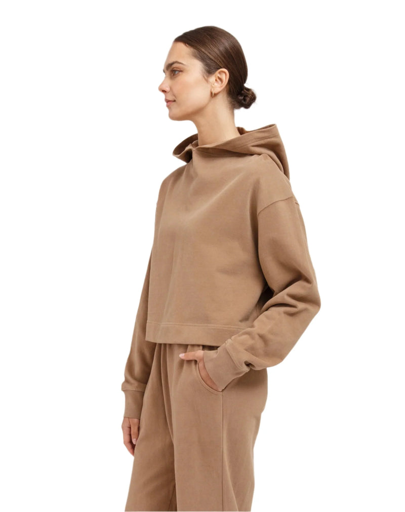 BRUNETTE THE LABEL | LITTLE SISTER CORE HOODIE | fawn