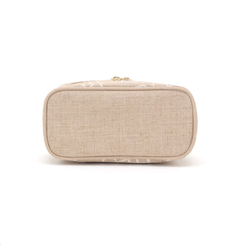 SoYoung | White Abstract Lines Petite Beauty Poche