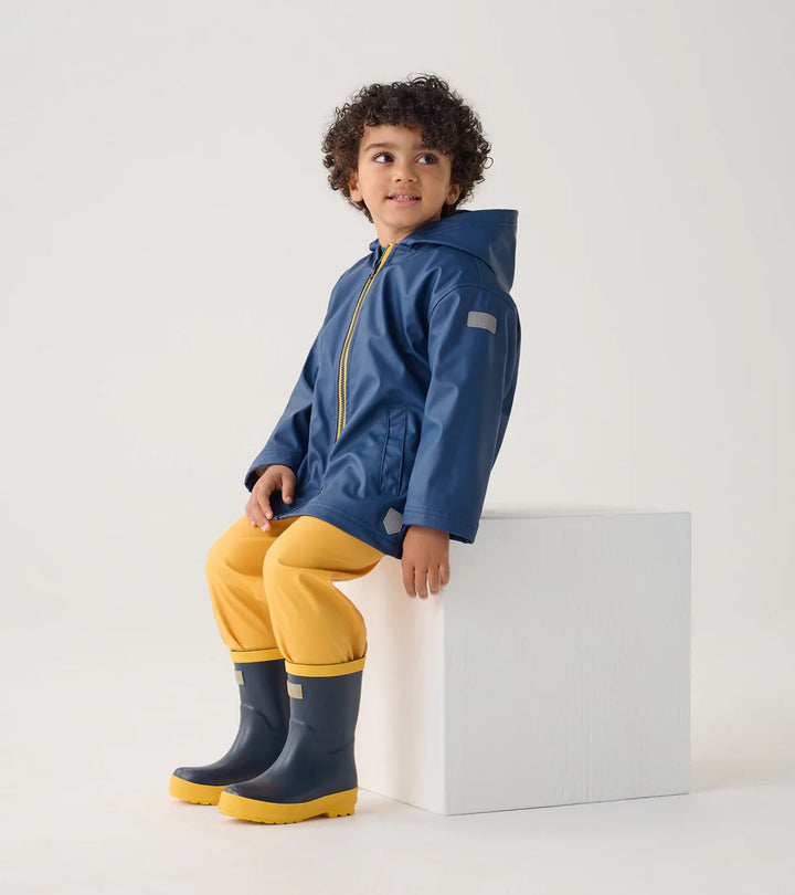 HATLEY | SPLASH JACKET | NAVY & YELLOW