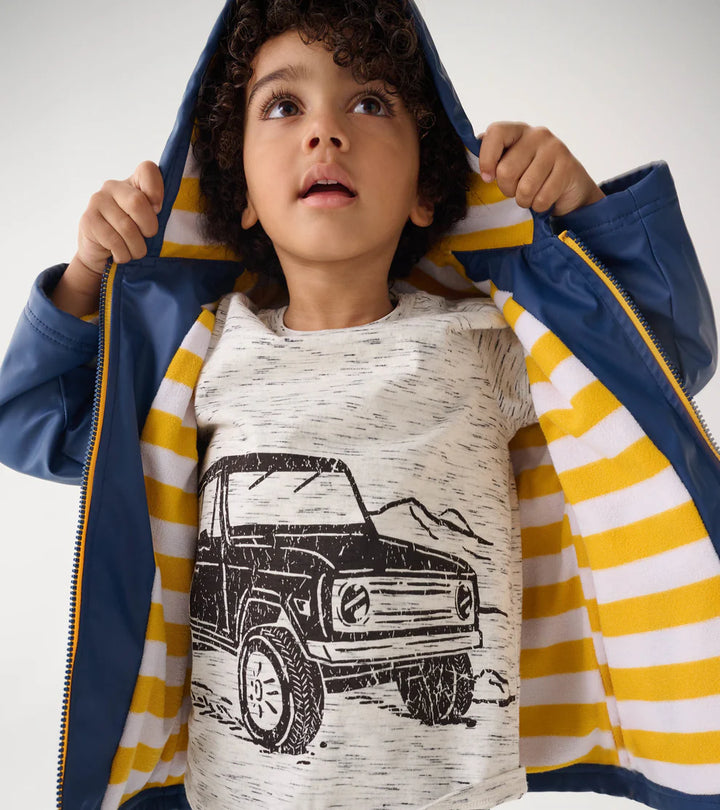 HATLEY | SPLASH JACKET | NAVY & YELLOW