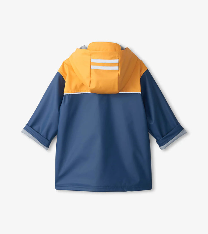 HATLEY | SPLASH JACKET | YELLOW & NAVY ZIP-UP