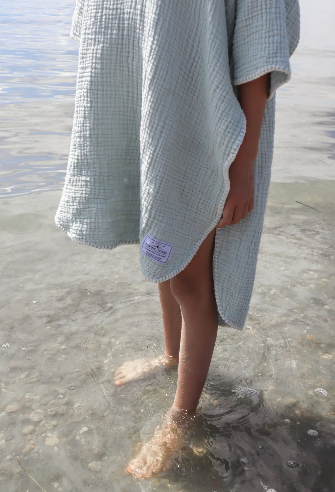 Tofino Towel | The Pebble Kids Muslin Poncho | sage