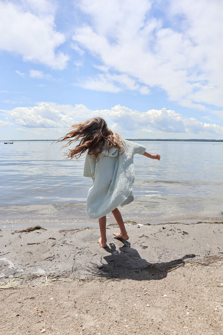 Tofino Towel | The Pebble Kids Muslin Poncho | sage