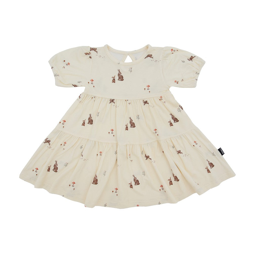 Belan J. | Bamboo Short Sleeve Tiered Dress | Bunnies