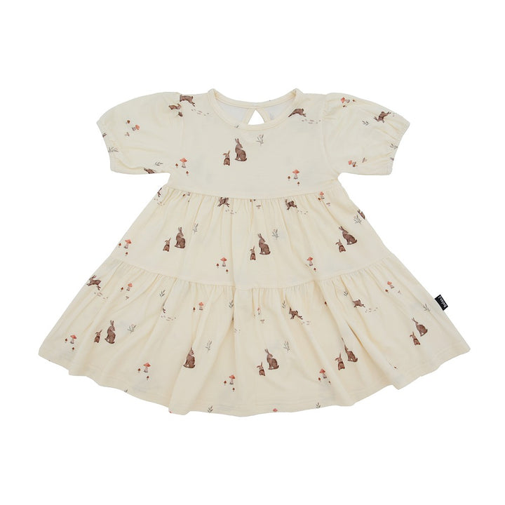 Belan J. | Bamboo Short Sleeve Tiered Dress | Bunnies