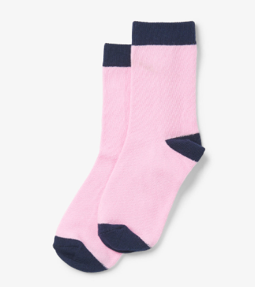 HATLEY | KIDS CREW SOCKS | PINK & NAVY