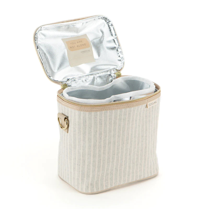 SoYoung | Sand & Stone Beach Stripe Petite Lunch Poche