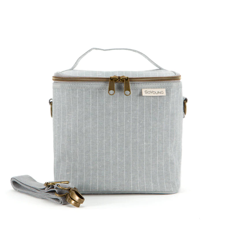 SoYoung | Heather Pinstripe Petite Lunch Poche
