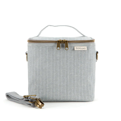 SoYoung | Heather Pinstripe Petite Lunch Poche