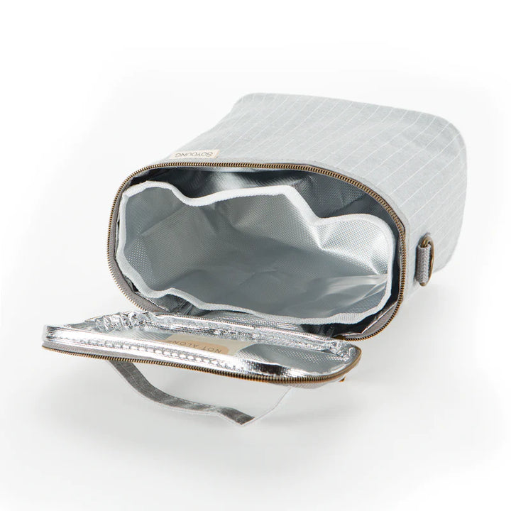SoYoung | Heather Pinstripe Petite Lunch Poche