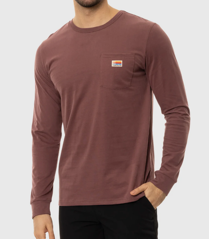 TEAMLTD | POCKET LONG SLEEVE | DARK MAUVE