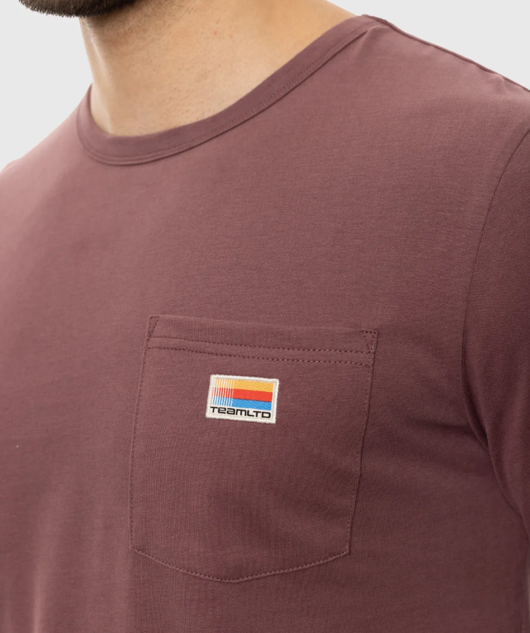 TEAMLTD | POCKET LONG SLEEVE | DARK MAUVE