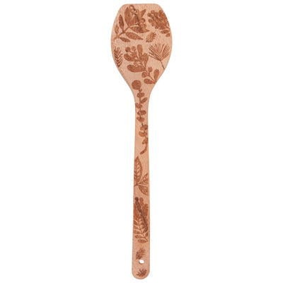 Winterberry Engraved Neem Wood Utensils | Set of 4