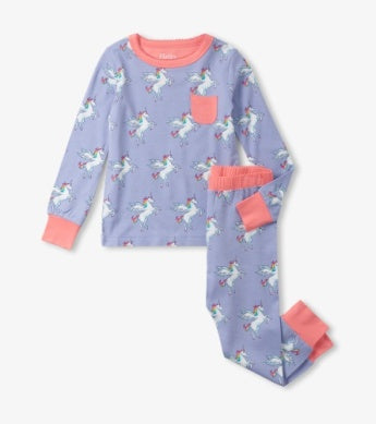 HATLEY | BAMBOO PAJAMA SET | RAINBOW PEGASUS