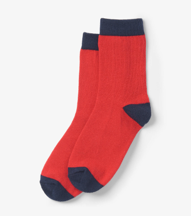 HATLEY | KIDS CREW SOCKS | RED & NAVY