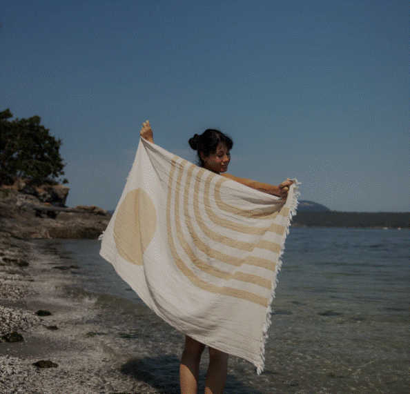 Tofino Towel | Retro Curve Towel - 2 Colours Available
