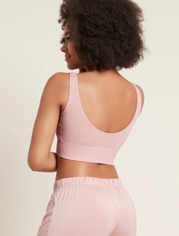 Ribbed Seamfree Crop | dusty pink