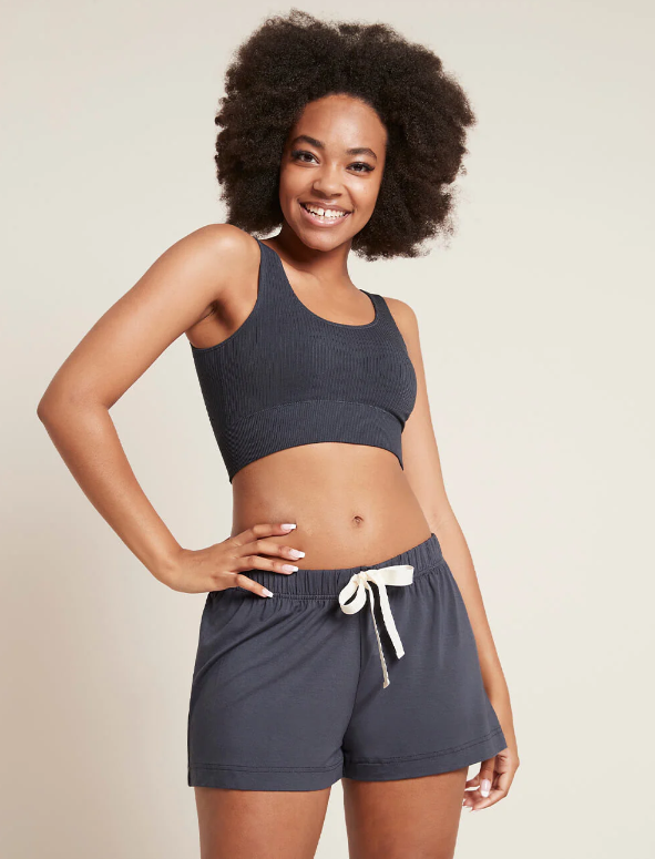 Ribbed Seamfree Crop | storm