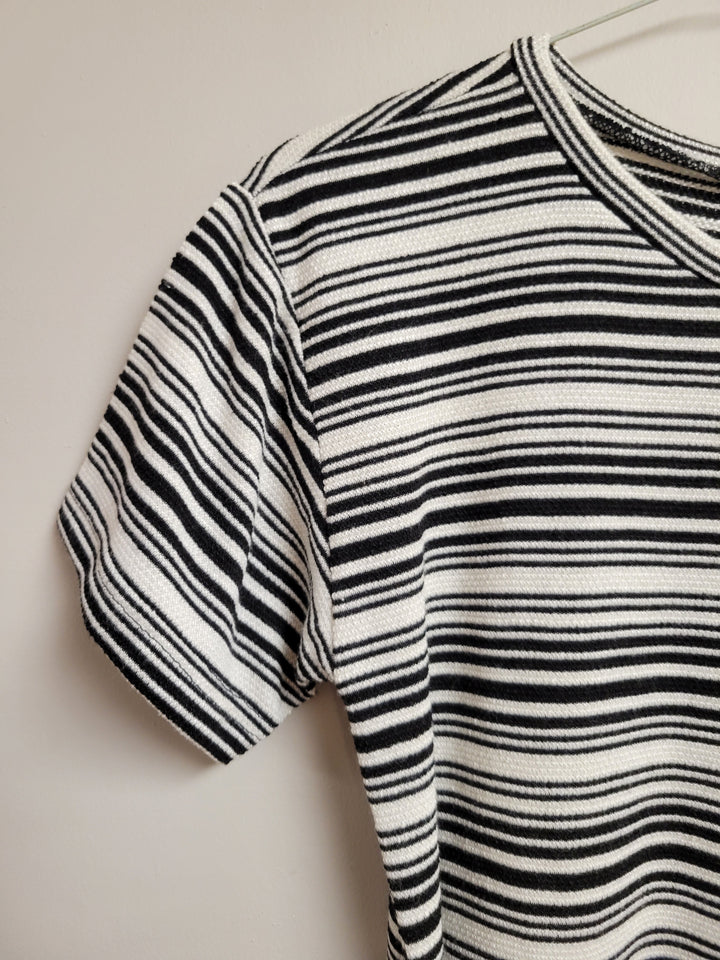 Steve Madden women's striped mini short sleeve dress