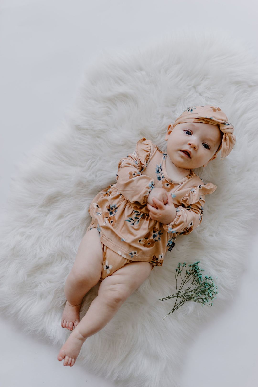 Long Sleeve Skirted Ruffle Bubble | floral