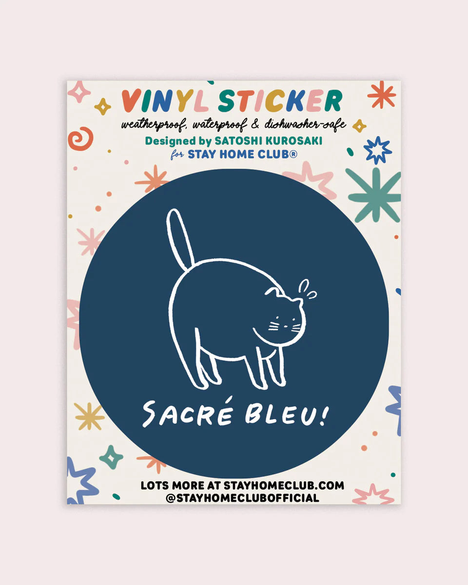 STAY HOME CLUB - VINYL STICKER - SACRÉ BLEU