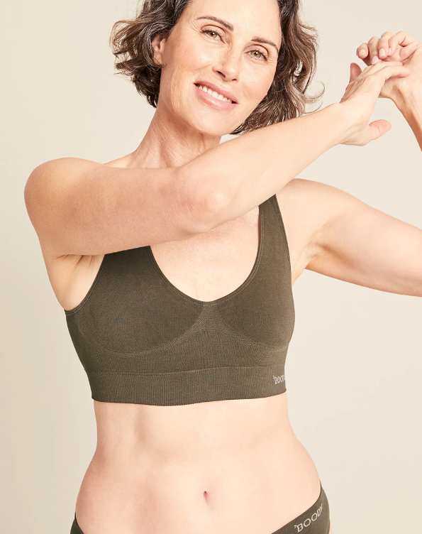 Seamfree Crop Bra | dark olive