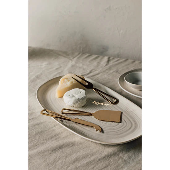 Gold Cheese Knives | Set of 3