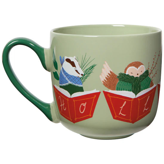 Mug & Dishtowel Set | Woodland Carolers