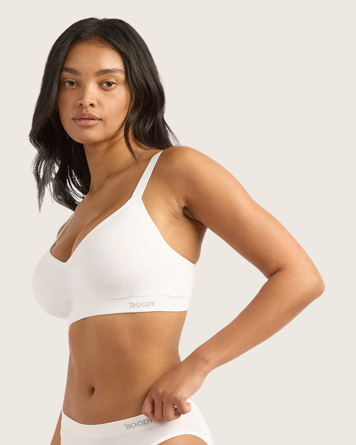Full Bust Wireless T-Shirt Bra | white