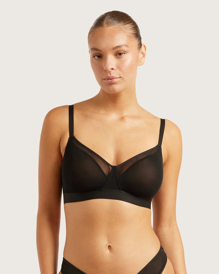 BOODY | FreeMesh Full Bust Wireless Bra | black