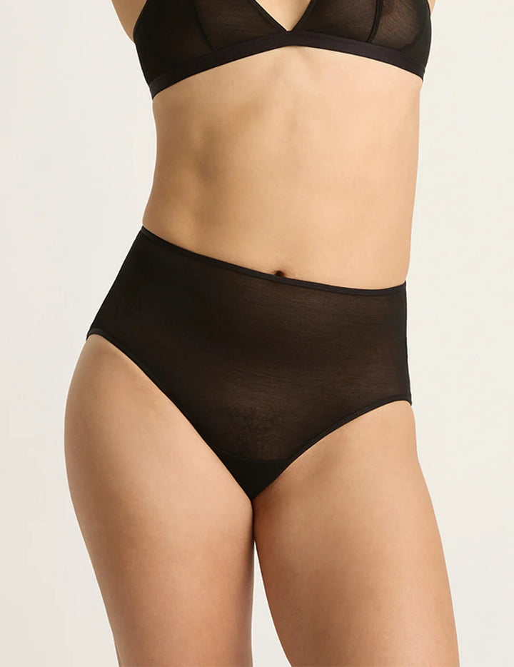 BOODY | FreeMesh High-Cut Full Briefs | black