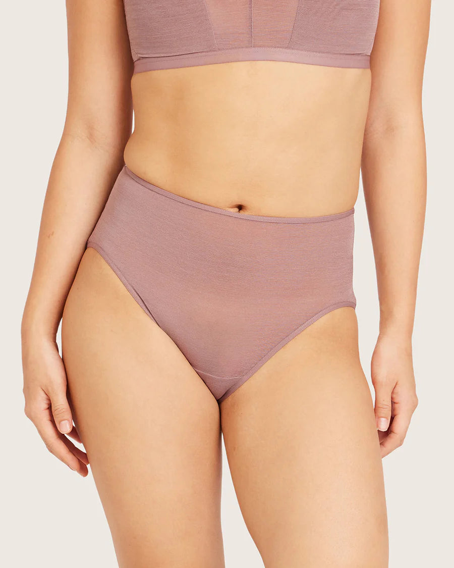 BOODY | FreeMesh High-Cut Full Briefs | mauve