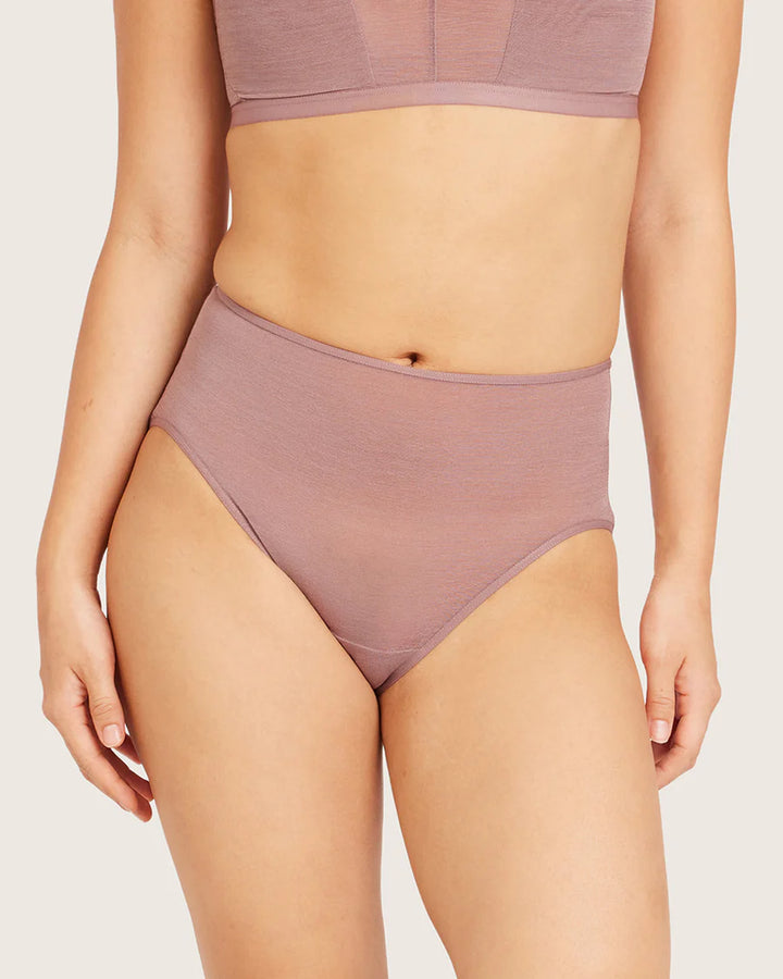 BOODY | FreeMesh High-Cut Full Briefs | mauve