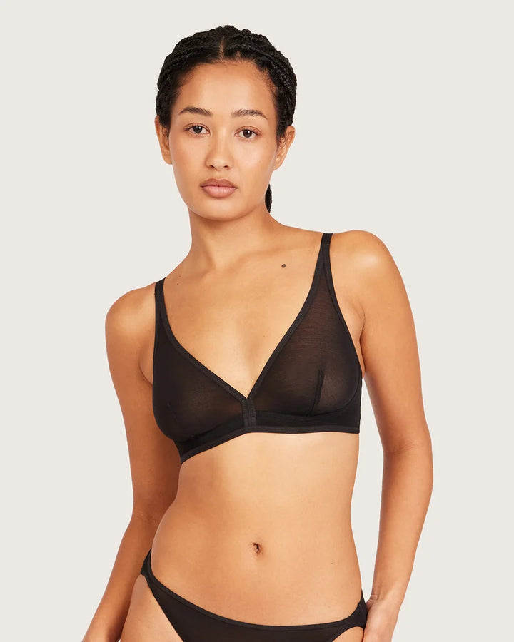BOODY | FreeMesh Plunge Bra | black