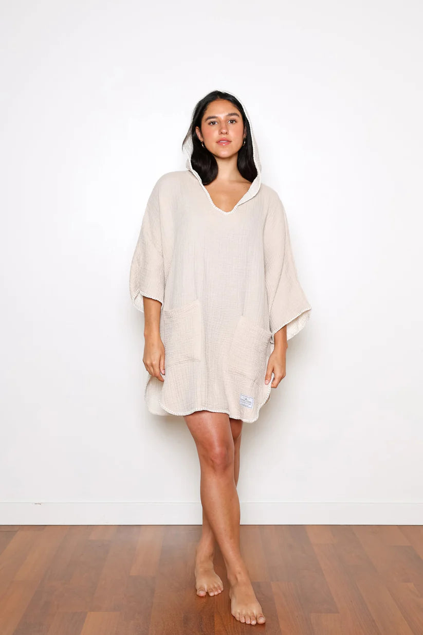 Tofino Towel | Cocoon Surf Poncho | Tan