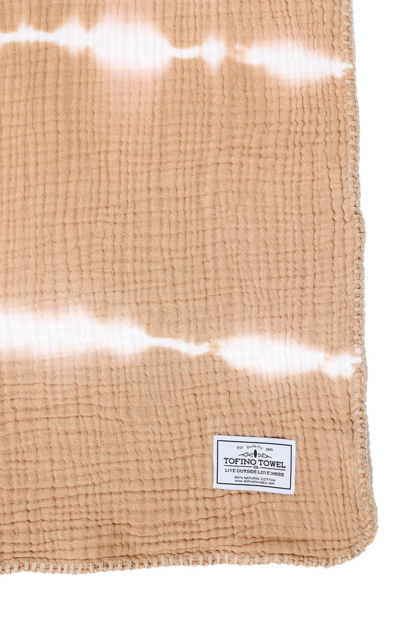 TOFINO TOWEL | THE SOUL MUSLIN THROW | TAN