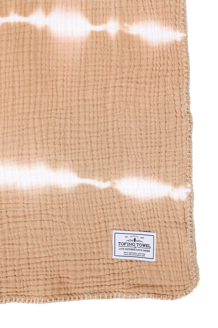 TOFINO TOWEL | THE SOUL MUSLIN THROW | TAN