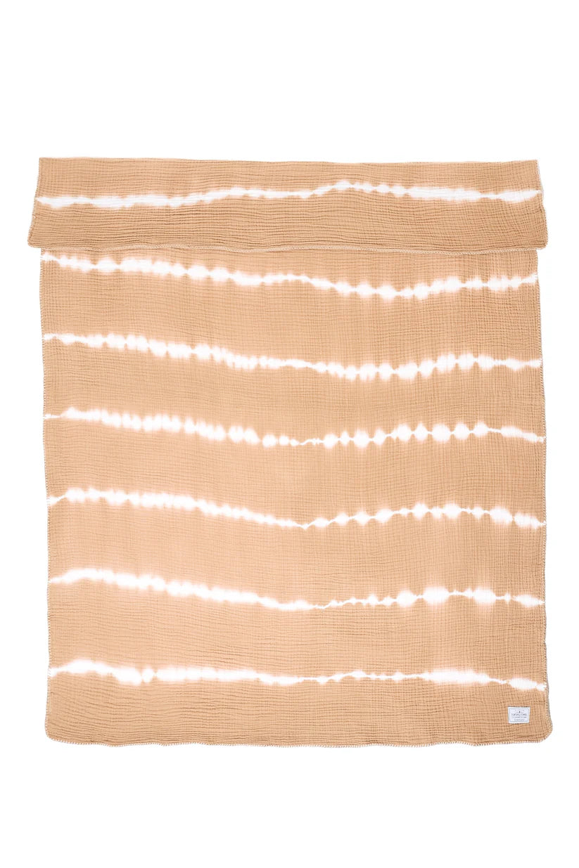 TOFINO TOWEL | THE SOUL MUSLIN THROW | TAN