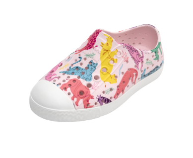 Native Shoes Jefferson - Sugarlite Print Shell White/Milk Pink/Safari Friends