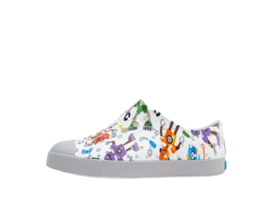 Native Shoes Jefferson - Sugarlite Print Mist Grey/Shell White/Robots