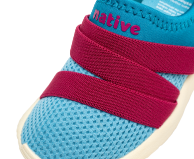Native Shoes Phoenix Sneaker - Maui Blue/Resort Pink/Bone White