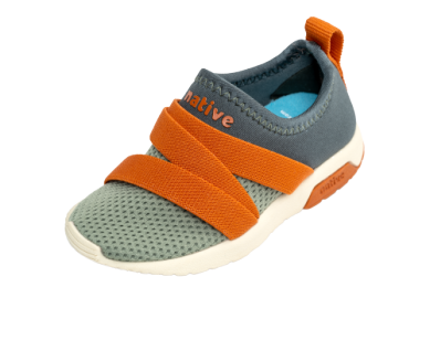 Native Shoes Phoenix Sneaker - Loch Green/Mars Orange/Bone White