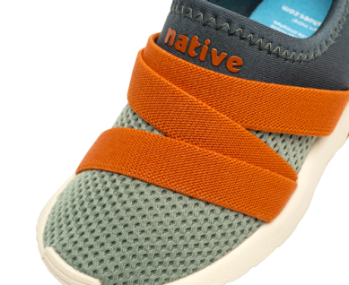 Native Shoes Phoenix Sneaker - Loch Green/Mars Orange/Bone White