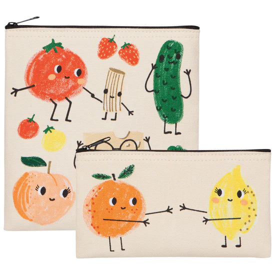 Funny Food Snack Bags | Set of 2