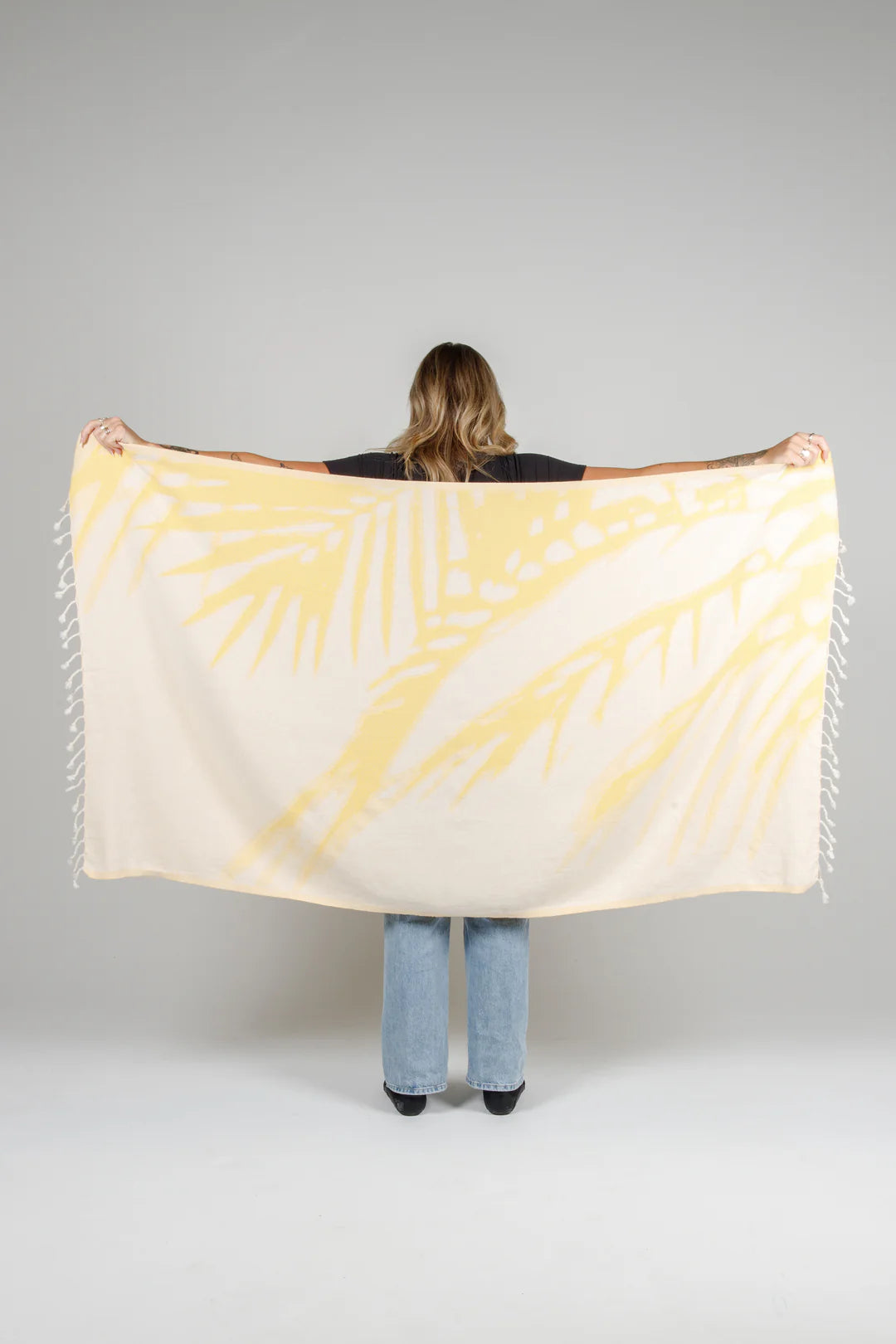 Tofino Towel | The Somers Palm Turkish Towel | apricot