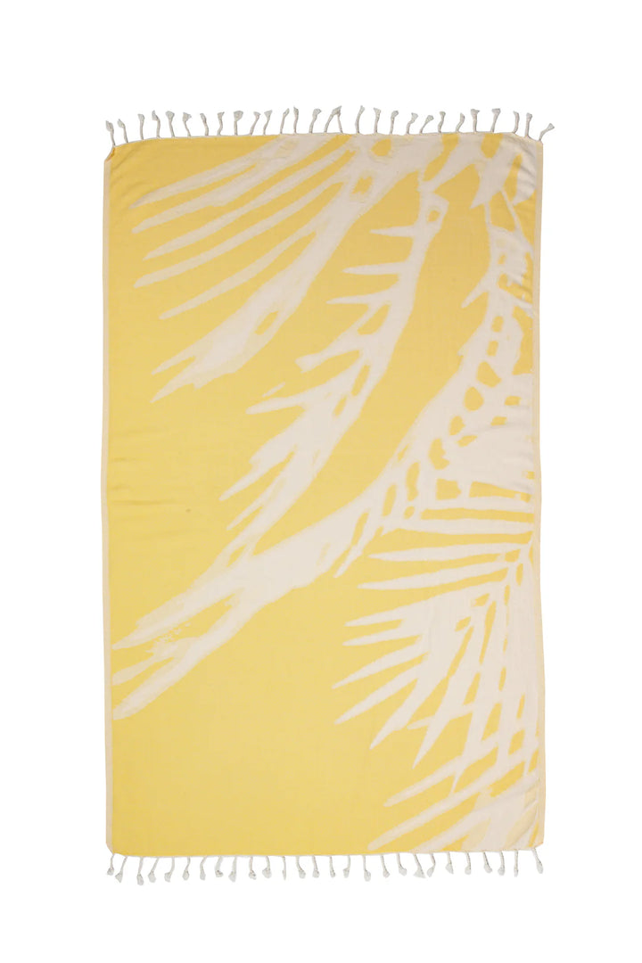 Tofino Towel | The Somers Palm Turkish Towel | apricot