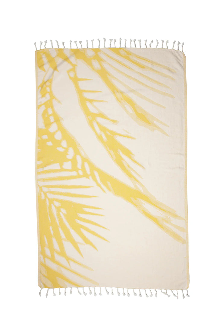 Tofino Towel | The Somers Palm Turkish Towel | apricot