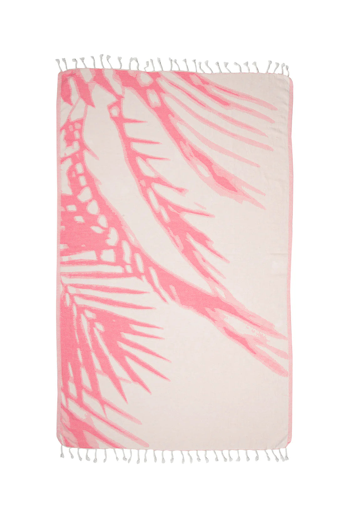 Tofino Towel | The Somers Palm Turkish Towel | pink