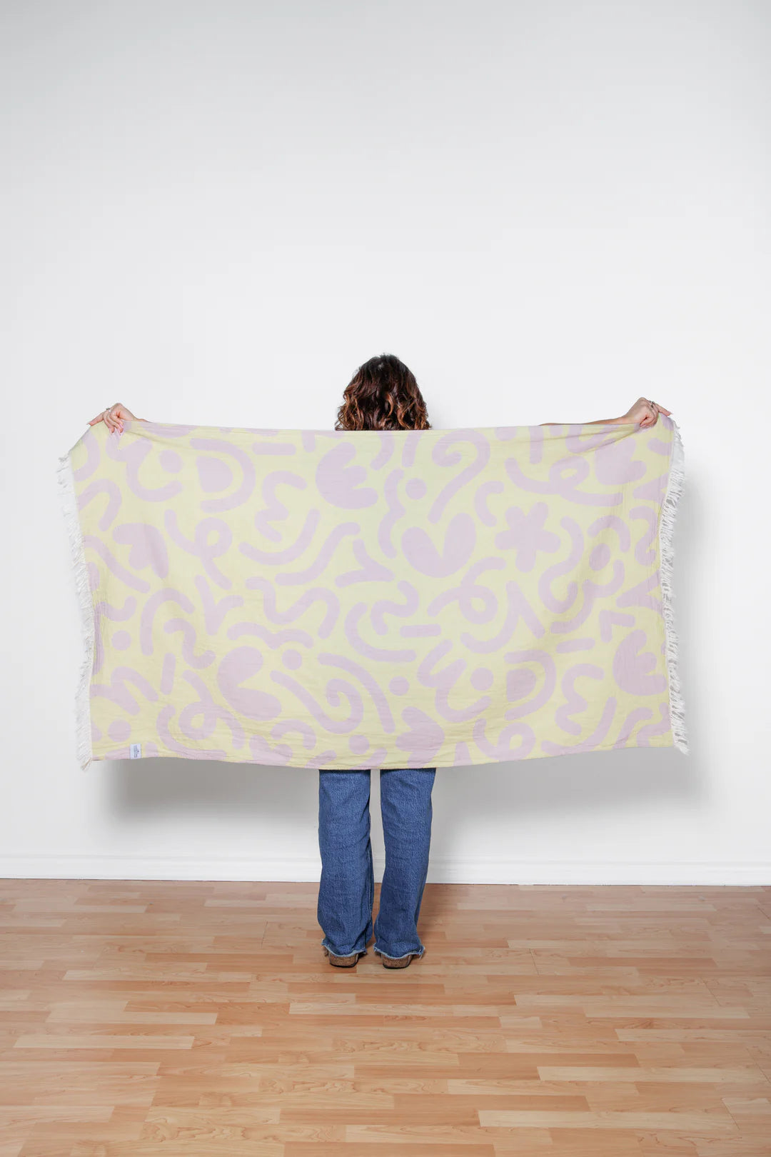TOFINO TOWEL | THE DREW DOODLE TURKISH TOWEL | LIME